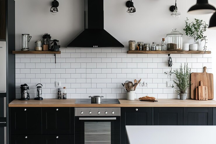 kitchen-with-black-cabinets-white-tile-backsplash_1072138-250289