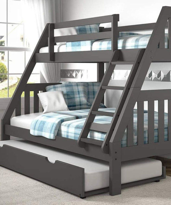 Classic Twin Bunk Bed with Trundle