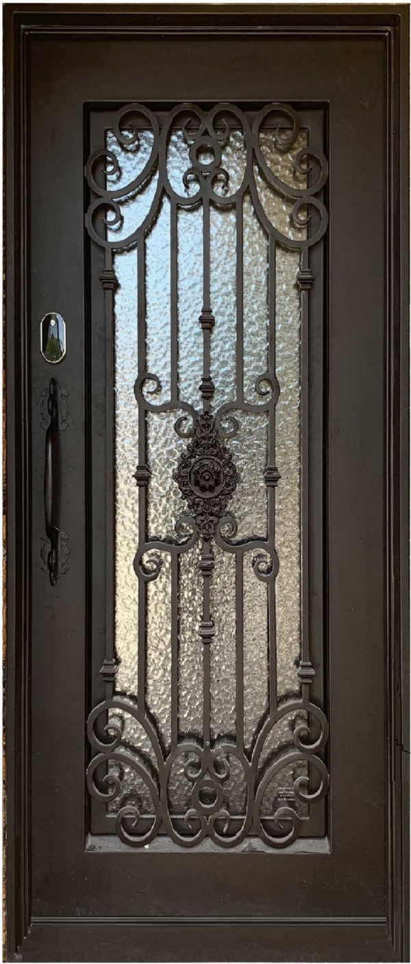 Fiberglass Main Door with Glass Panel